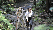 A Middle-Aged Couple Traveling with