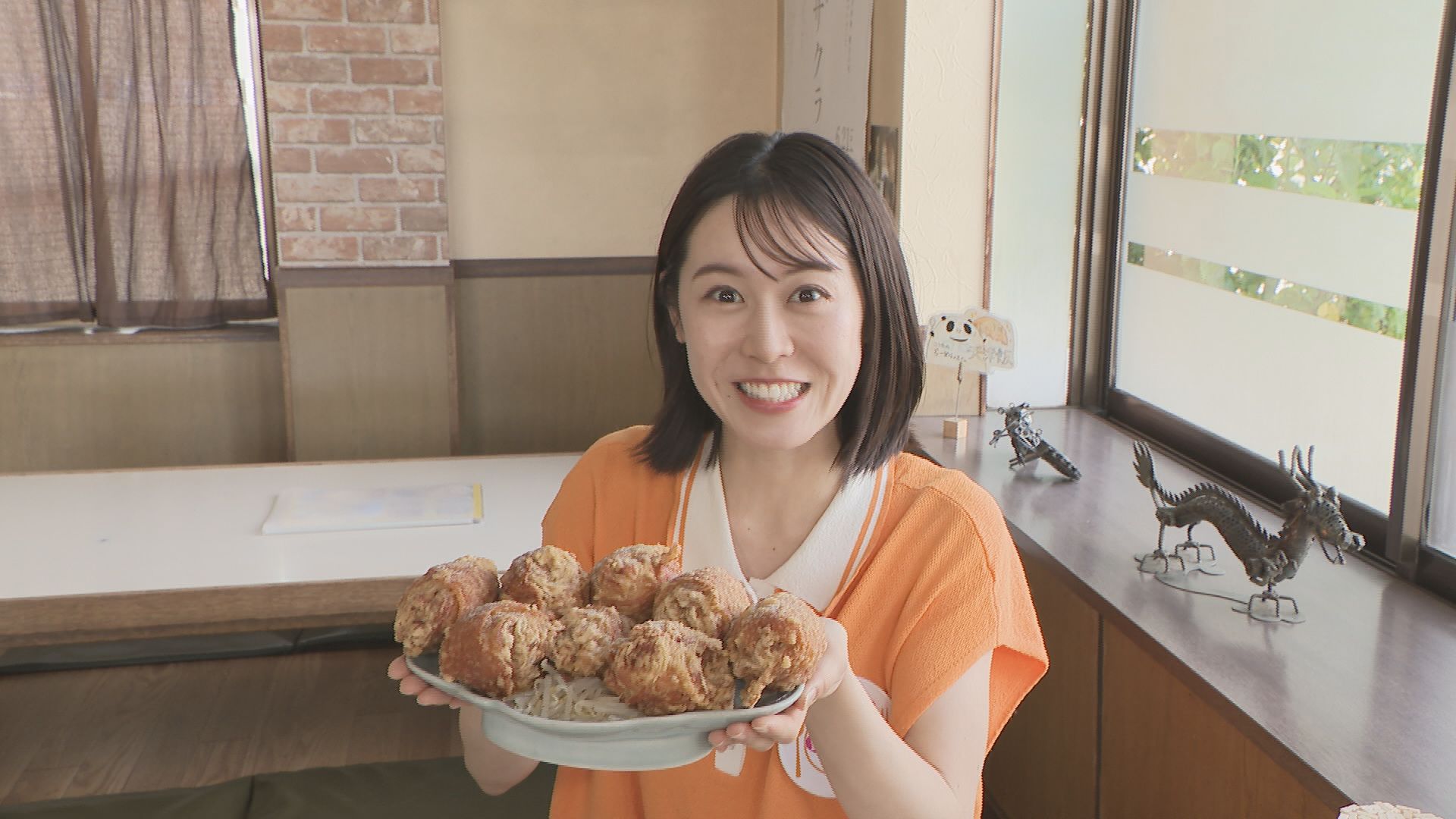 加藤愛アナが愛知・幸田町の愛されフード『こうたのらーめん屋さんのからあげ』を調査! とにかくデカい!やわらかジューシーの激ウマからあげ