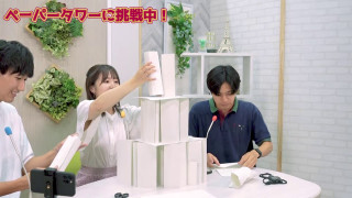 研修の定番！CBC若手アナ3人が「ペーパータワー」に挑戦！見事なチームワークで積み上げたタワーは1mを超えたのか！？