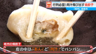まるで“食べるスープ”！？アツアツの肉汁あふれ出す！岐阜の名店「岐州」の焼餃子が絶品