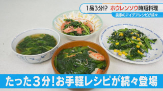 たった3分で完成！？「もう一品欲しい…」に応える、ゆでホウレンソウで作る農家直伝レシピ4選