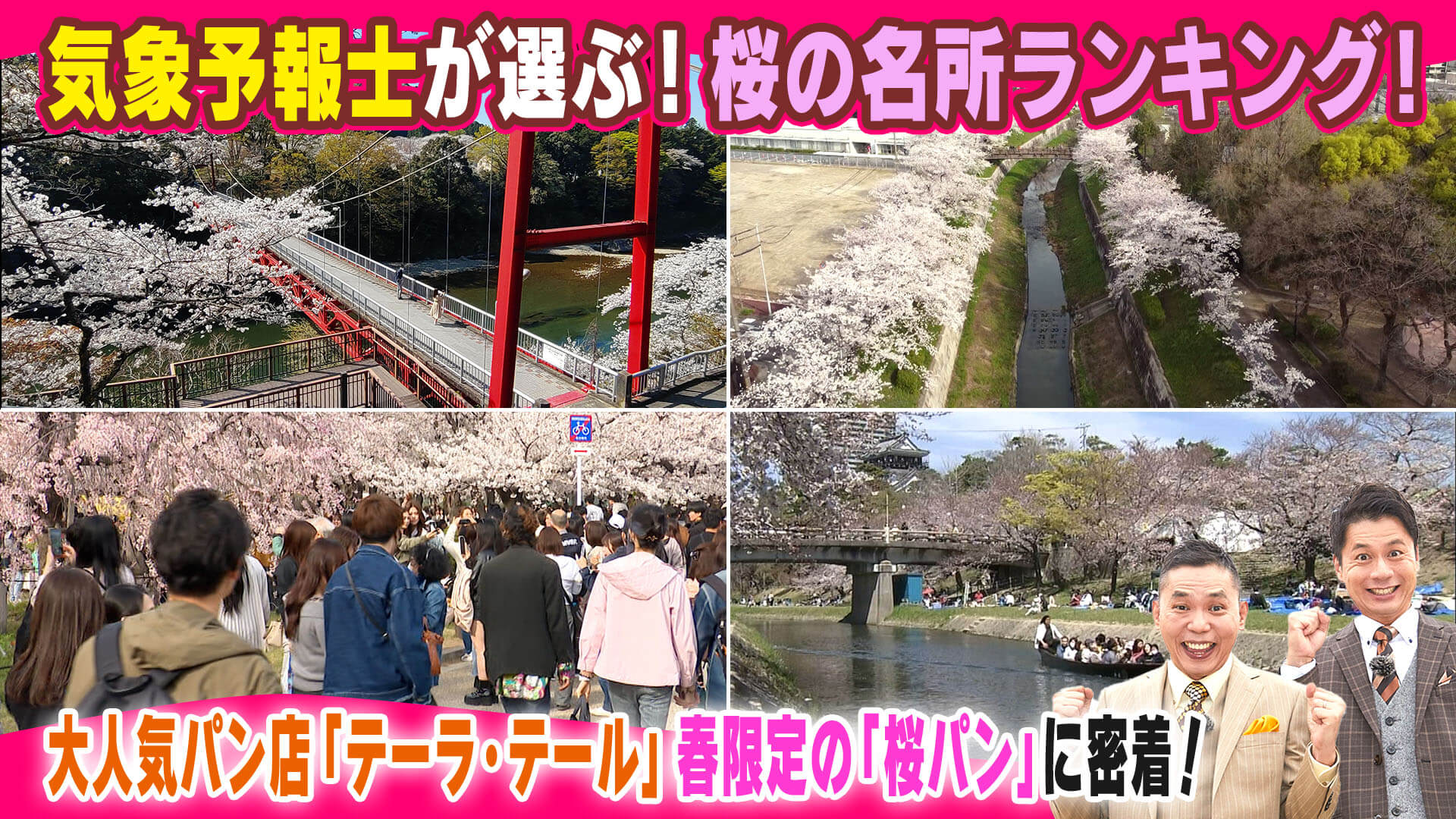 気象予報士が選ぶ！桜の名所ランキング！【太田×石井のデララバ】