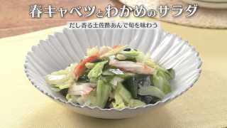 「春キャベツとわかめのサラダ」の作り方【キユーピー３分クッキング】