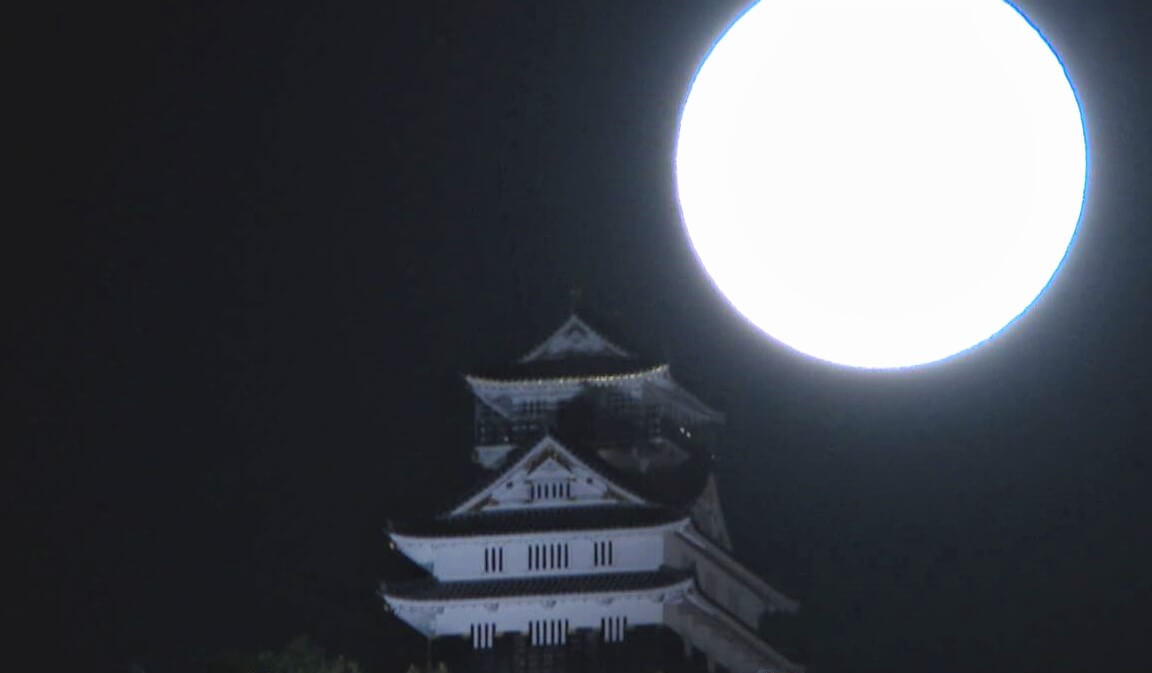 「中秋の名月」が満月になるのは7年後!?満月と「岐阜城」が競演する奇跡の瞬間を撮影!