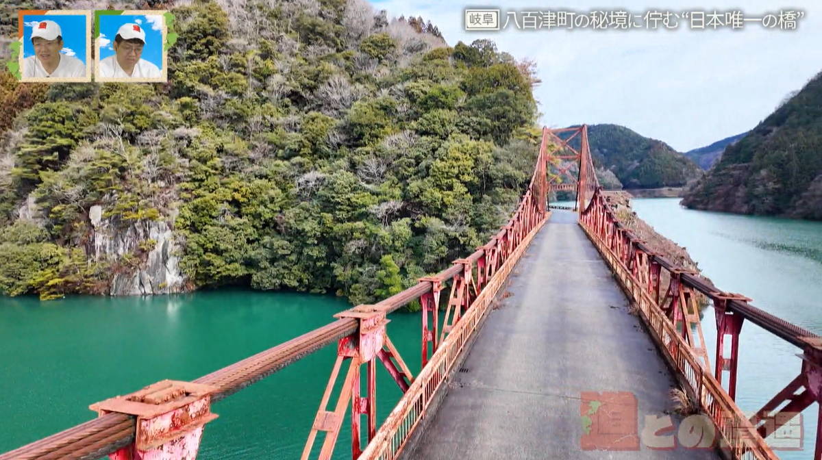 世界で3本だけ!? 岐阜の秘境にある特異構造の吊り橋 「70年の歴史に終止符」