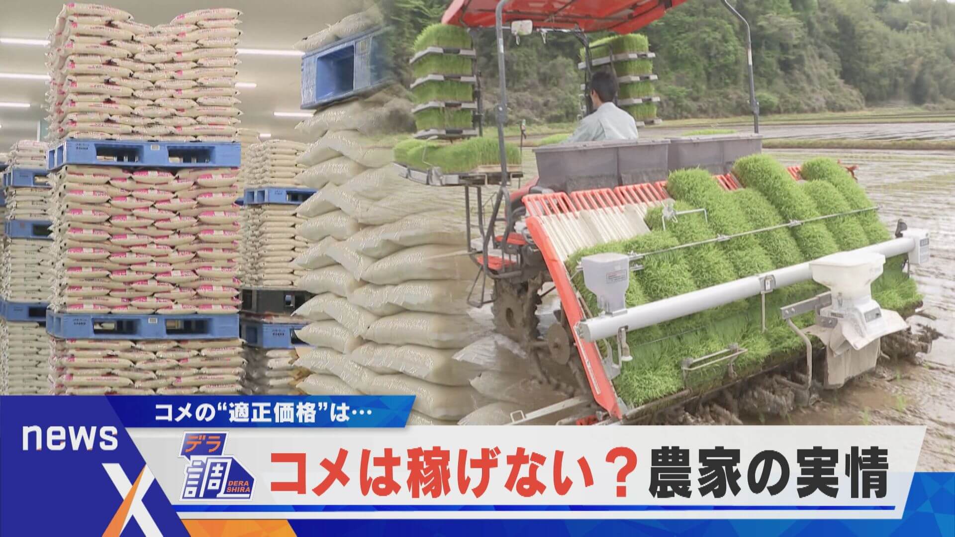 【デラ調】コメは稼げない？農家の実情は…【newsX】