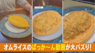 フォロワー280万人　噂の「ぱっか～んオムライス」を作る神技魔術師に密着