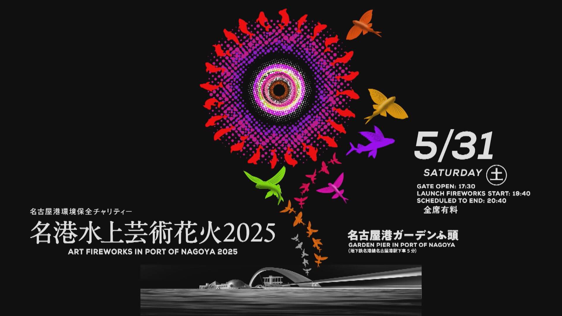 CBCテレビ：名港水上芸術花火2025