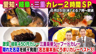隠れた名店を続々発掘！愛知・岐阜・三重　カレー２時間ＳＰ
