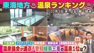 【太田×石井のデララバ】東海地方 温泉ランキング