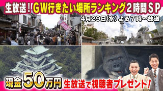 【太田×石井のデララバ】生放送！デララバ！ＧＷ行きたい場所ランキング２時間ＳＰ