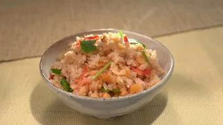【お弁当マエストロ コウケンテツ】⑤JAとうと「トマト」を使った「トマトの和風炊き込みごはん」