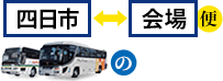 四日市⇔会場便バスのご案内