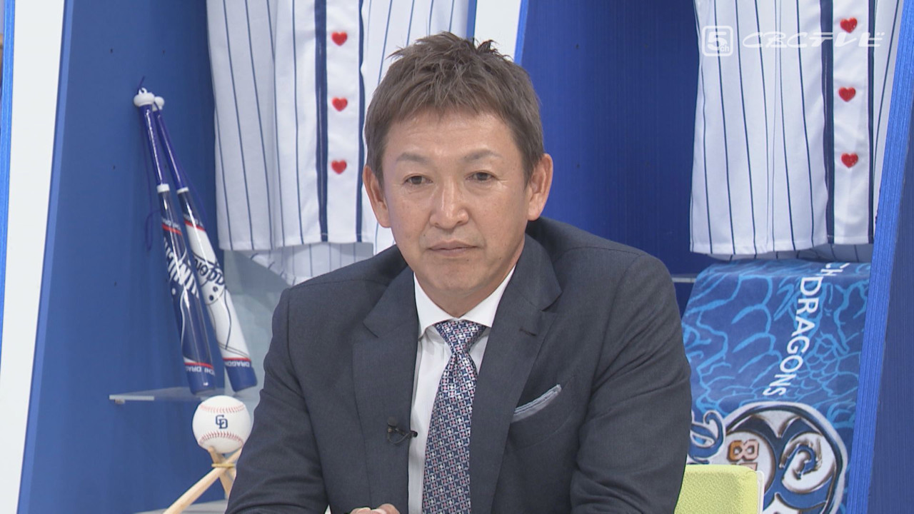 「サンデードラゴンズ」出演時の立浪和義さん©CBCテレビ
