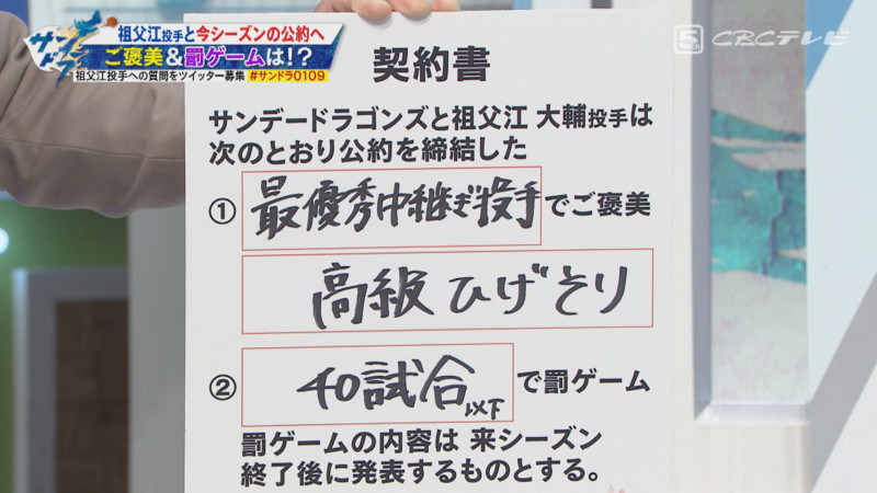 「サンデードラゴンズ」©CBCテレビ