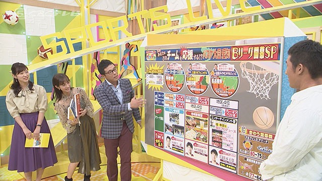 スポーツLIVE High FIVE!!スタジオ収録風景