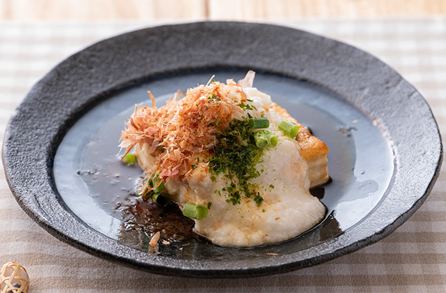 豆腐のとろろステーキ