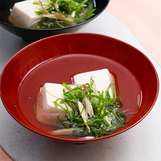ごま豆腐のお吸いもの