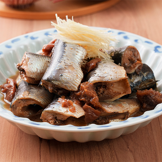 いわしの梅しょうが煮