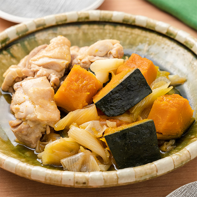 鶏もも肉とかぼちゃの煮もの