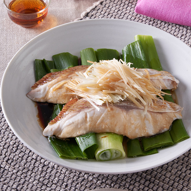 中華風蒸し魚