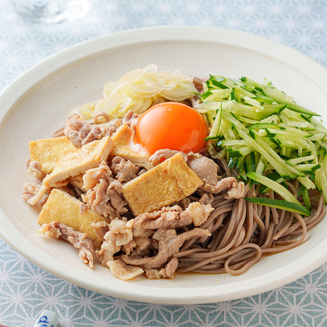 冷やし豚きつねそば