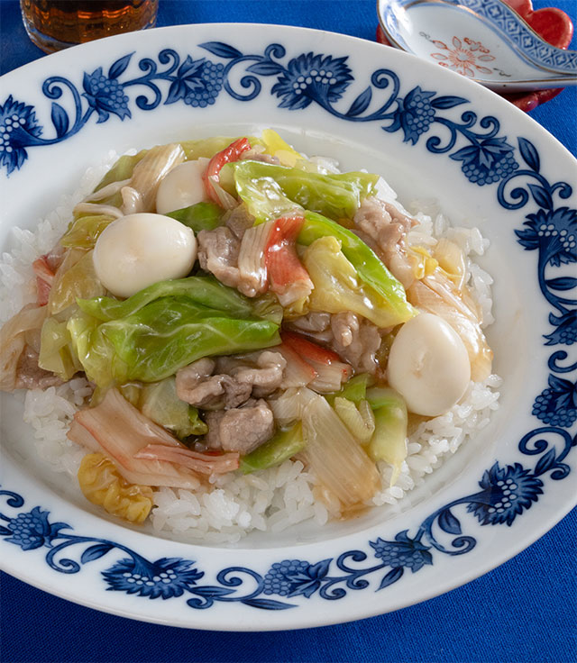 レンジ中華丼