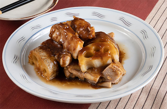 鶏肉の黒酢みそ焼き