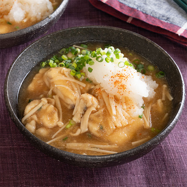 鶏のしっとりおろし煮