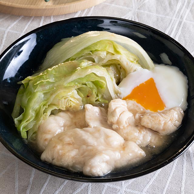 ささ身とレタスのさっと煮