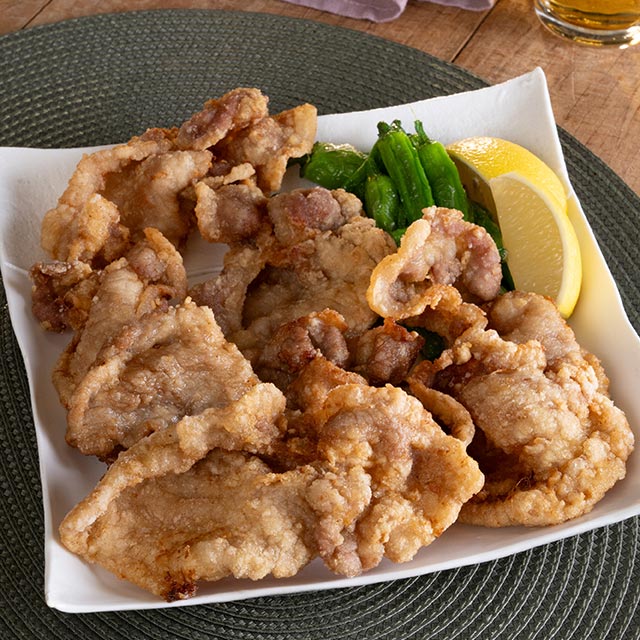 豚肉のひらひらから揚げ
