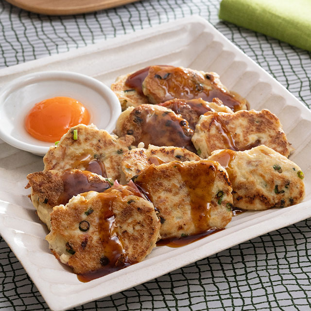 豆腐とツナの落とし照り焼き