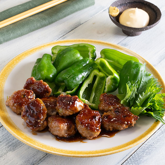 つくねと生ピーマン