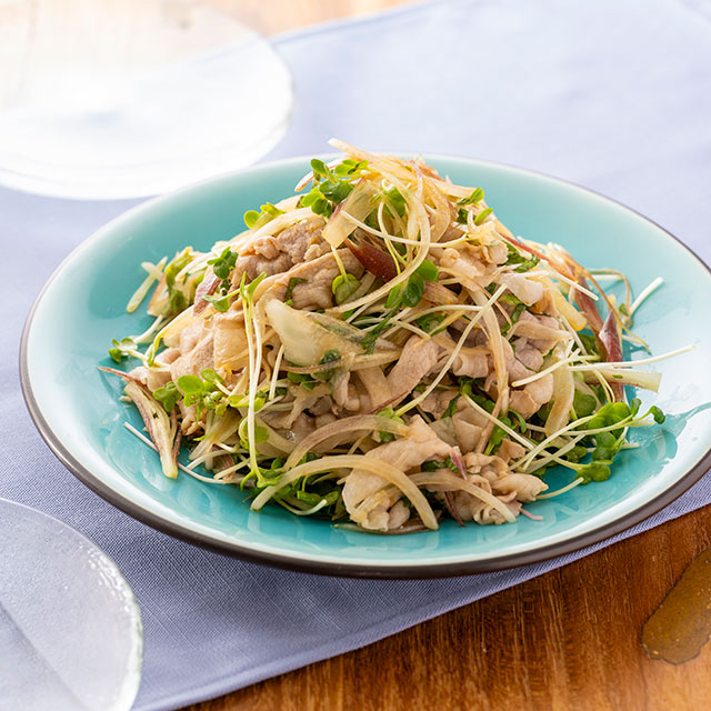 たっぷり香味野菜の豚冷しゃぶ