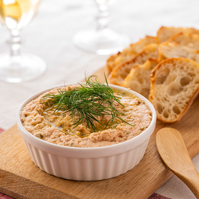 サーモンのリエット