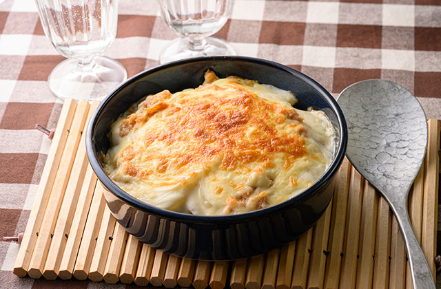 里芋とツナのグラタン