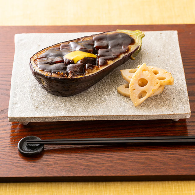 なすのみそ田楽