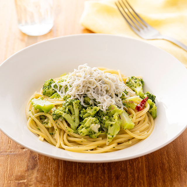 しらすとブロッコリーのスパゲティ