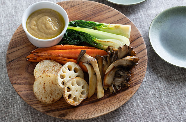 焼き野菜のバーニャカウダ