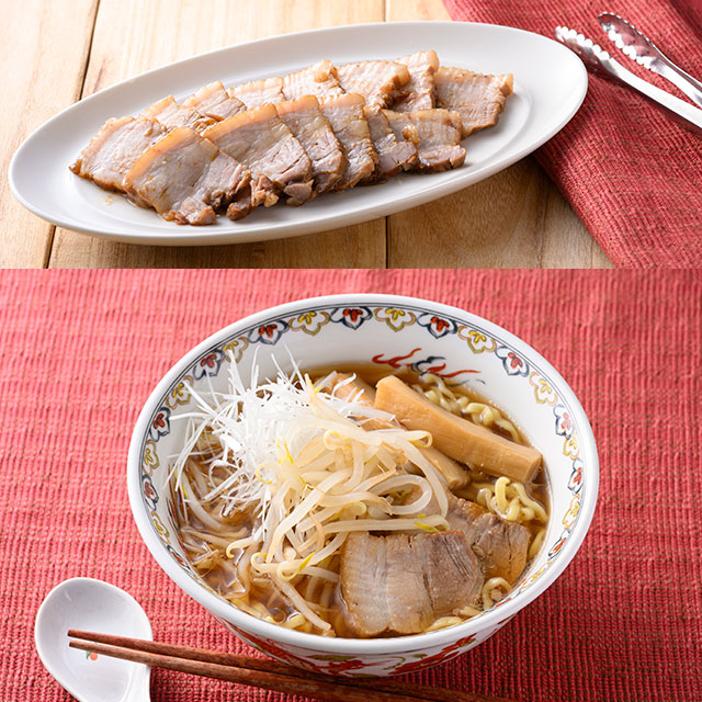 煮豚・ラーメン