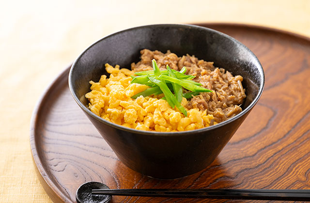 和風ツナと卵の二色丼