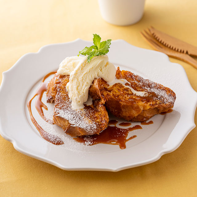 フレンチトースト キャラメルソース