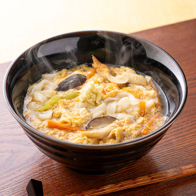 五目卵とじきしめん