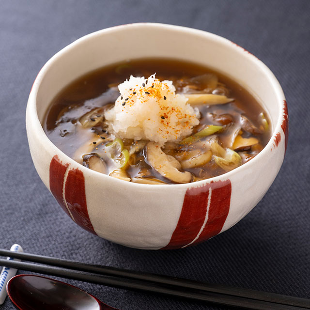 きのこおろしあんかけうどん