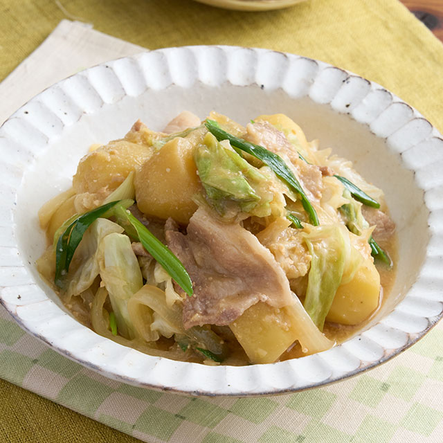 みそバタキャベツ肉じゃが