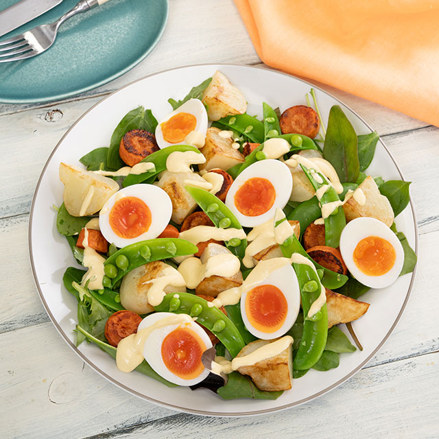 焼き野菜とウフマヨのサラダ