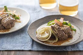 ひと口ステーキのしょうゆだれ