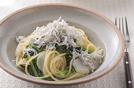 しらすとかぶのスパゲティ