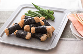 大和芋の梅磯辺揚げ