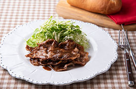 豚肉のイタリア風しょうが焼き